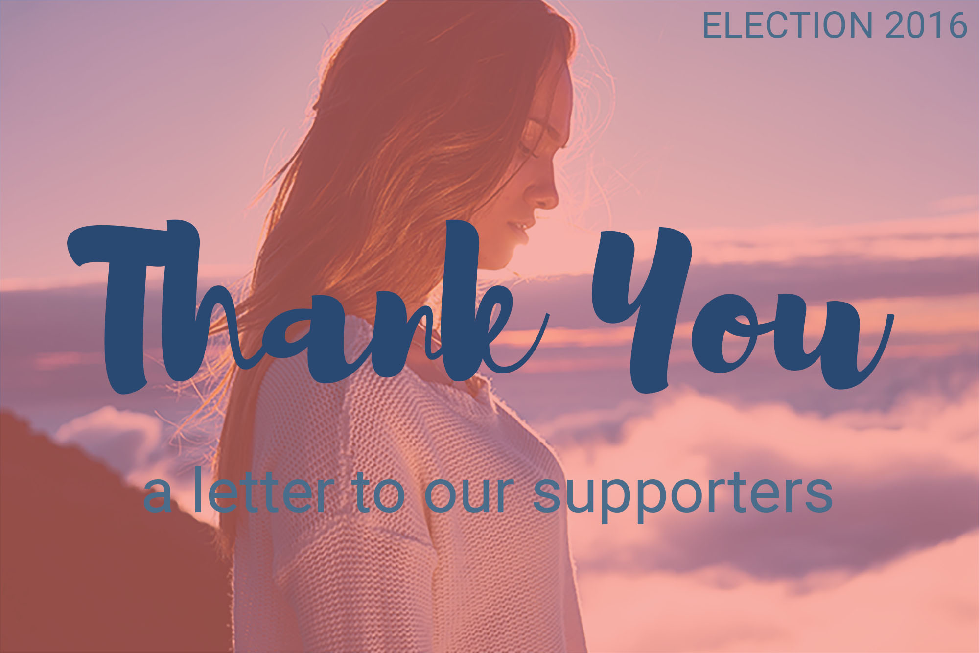 thank you letter to our supporters