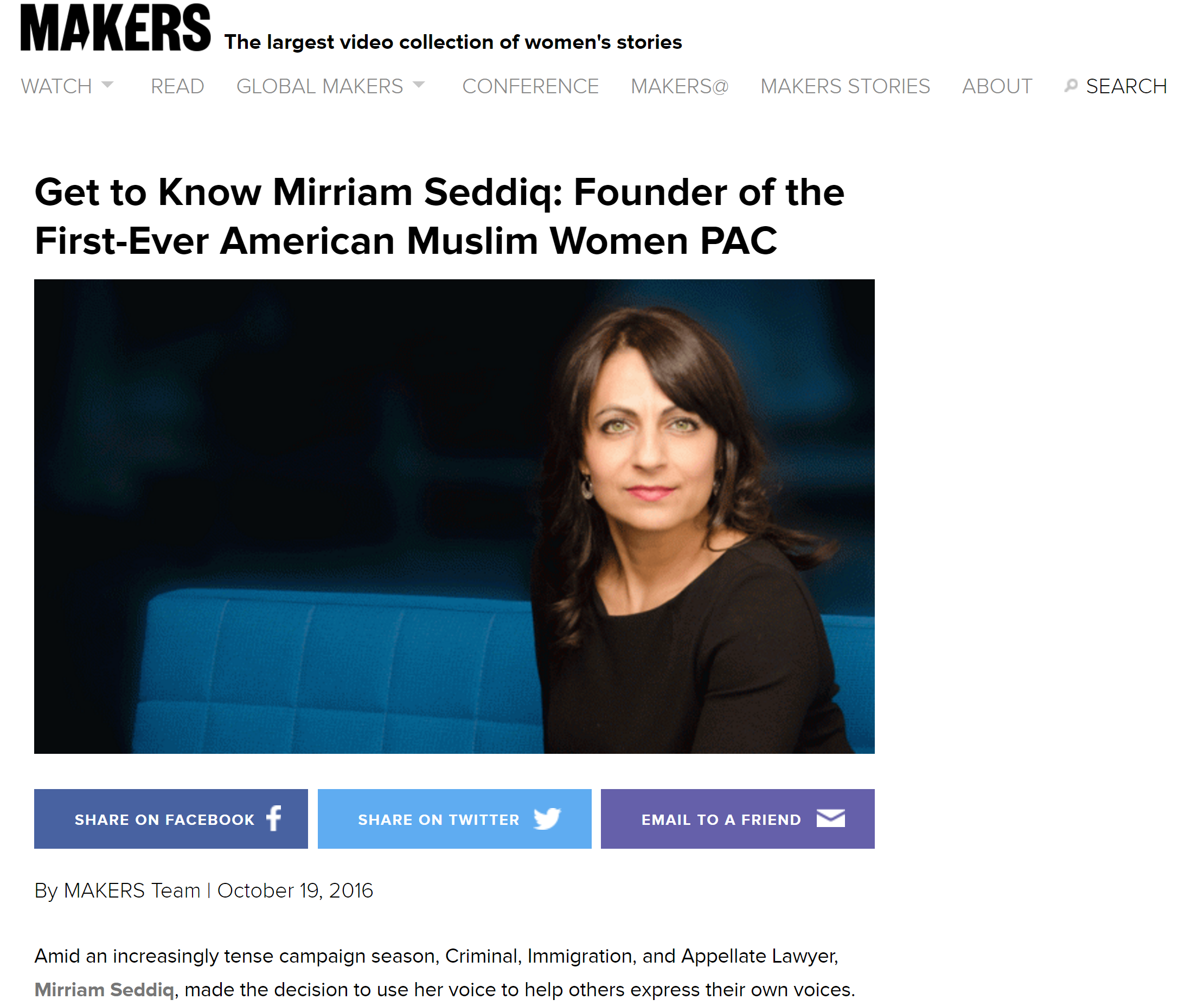 American Muslim Women PAC in Makers